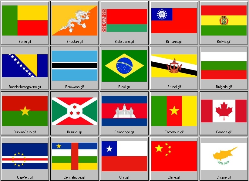 drapeaux nationaux reconnus (2ème partie)