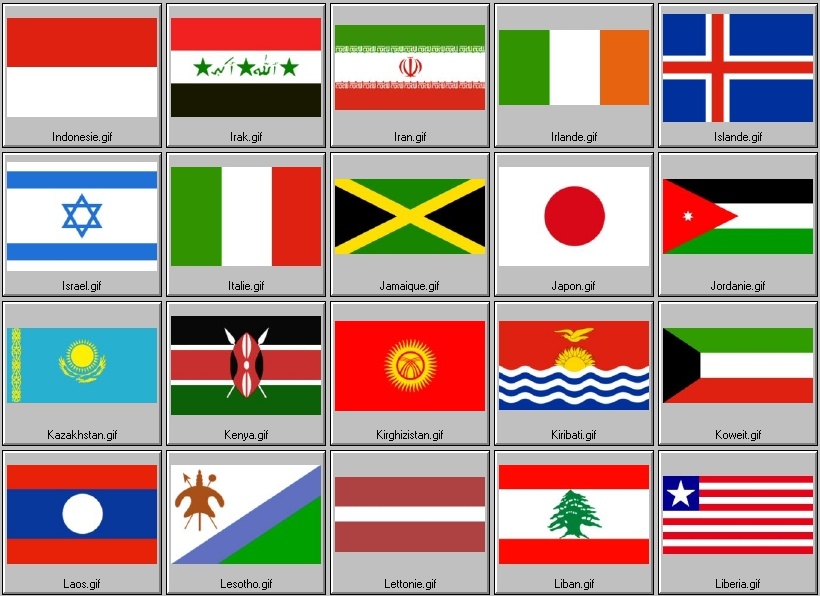 drapeaux nationaux reconnus (5ème partie)