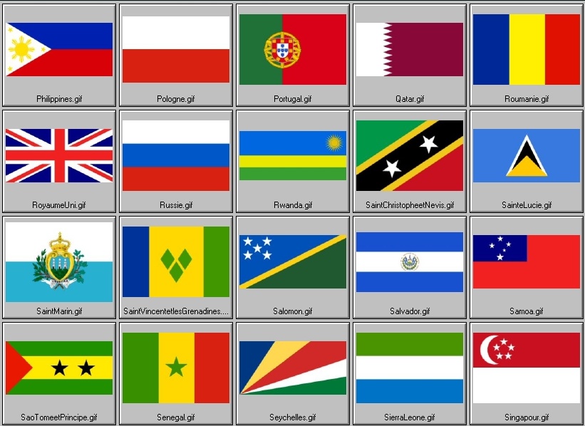 drapeaux nationaux reconnus (8ème partie)
