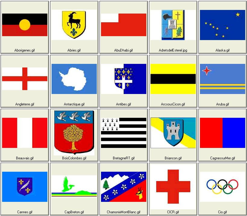 autres drapeaux reconnus (1ème partie)