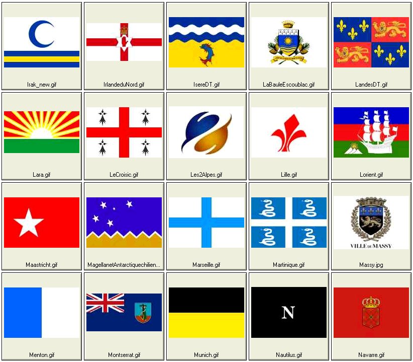 autres drapeaux reconnus (3ème partie)